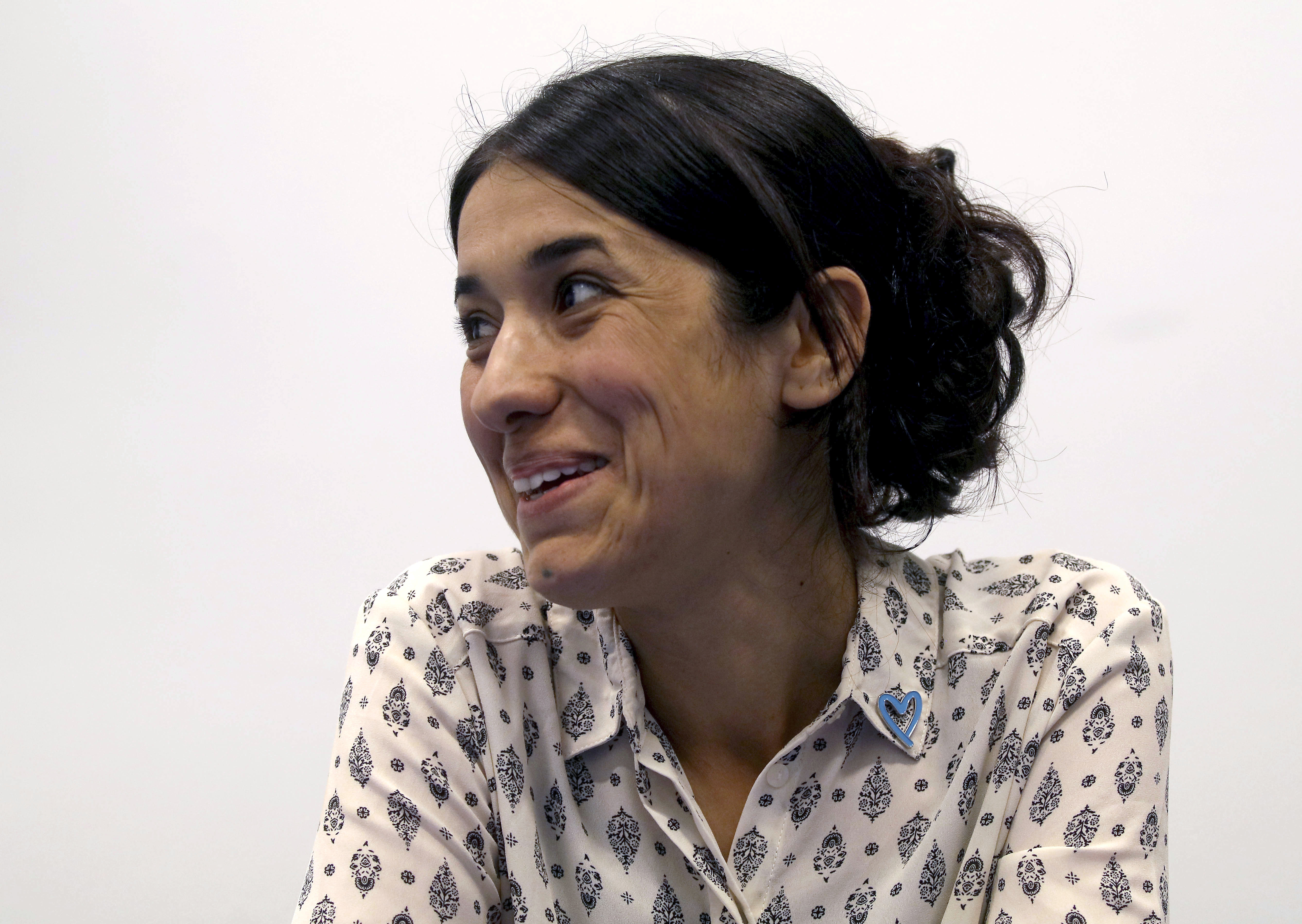 Nadia Murad, spoludržitelka letošní Nobelovy ceny míru