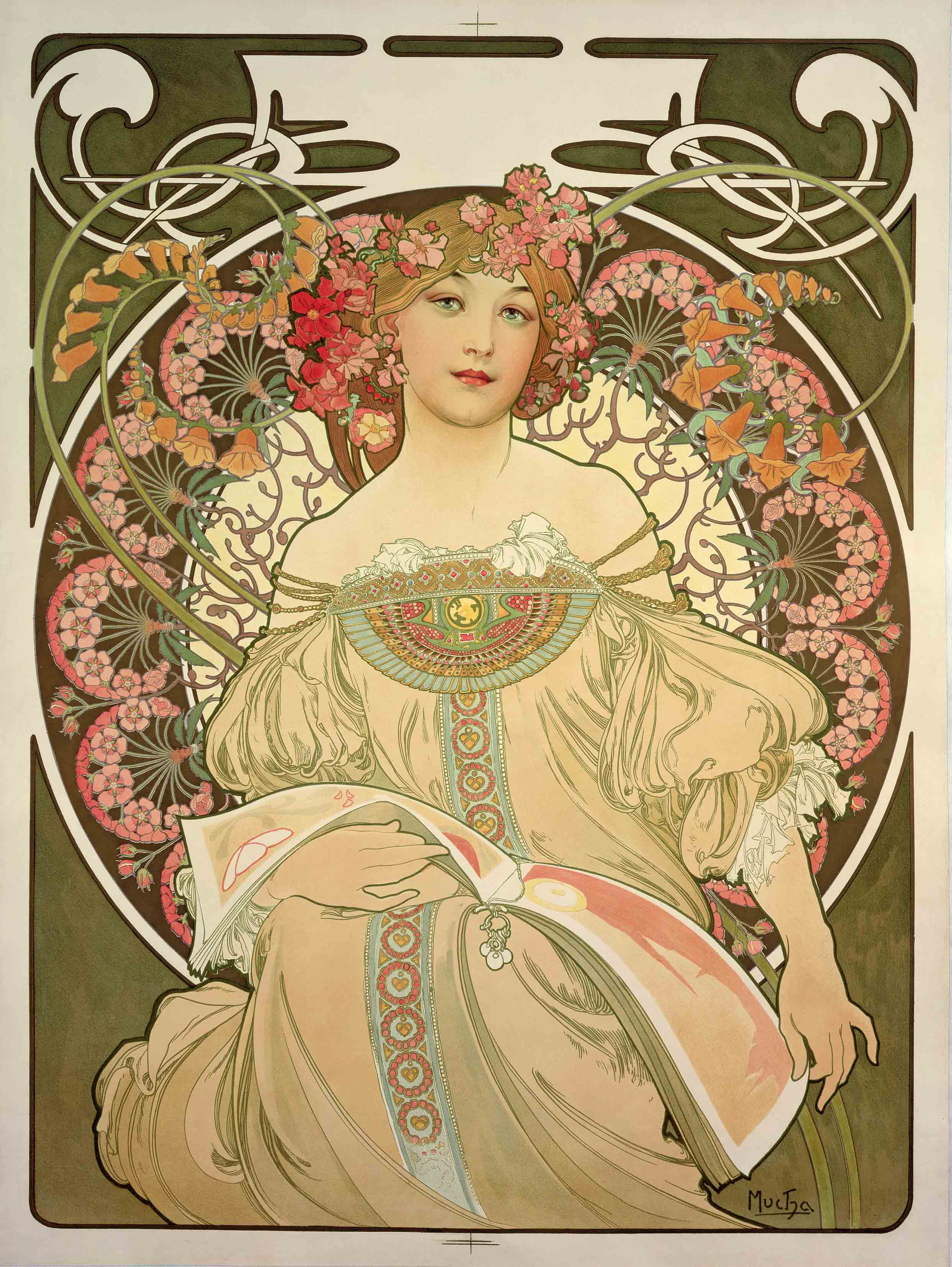 Snění - Alfons Mucha