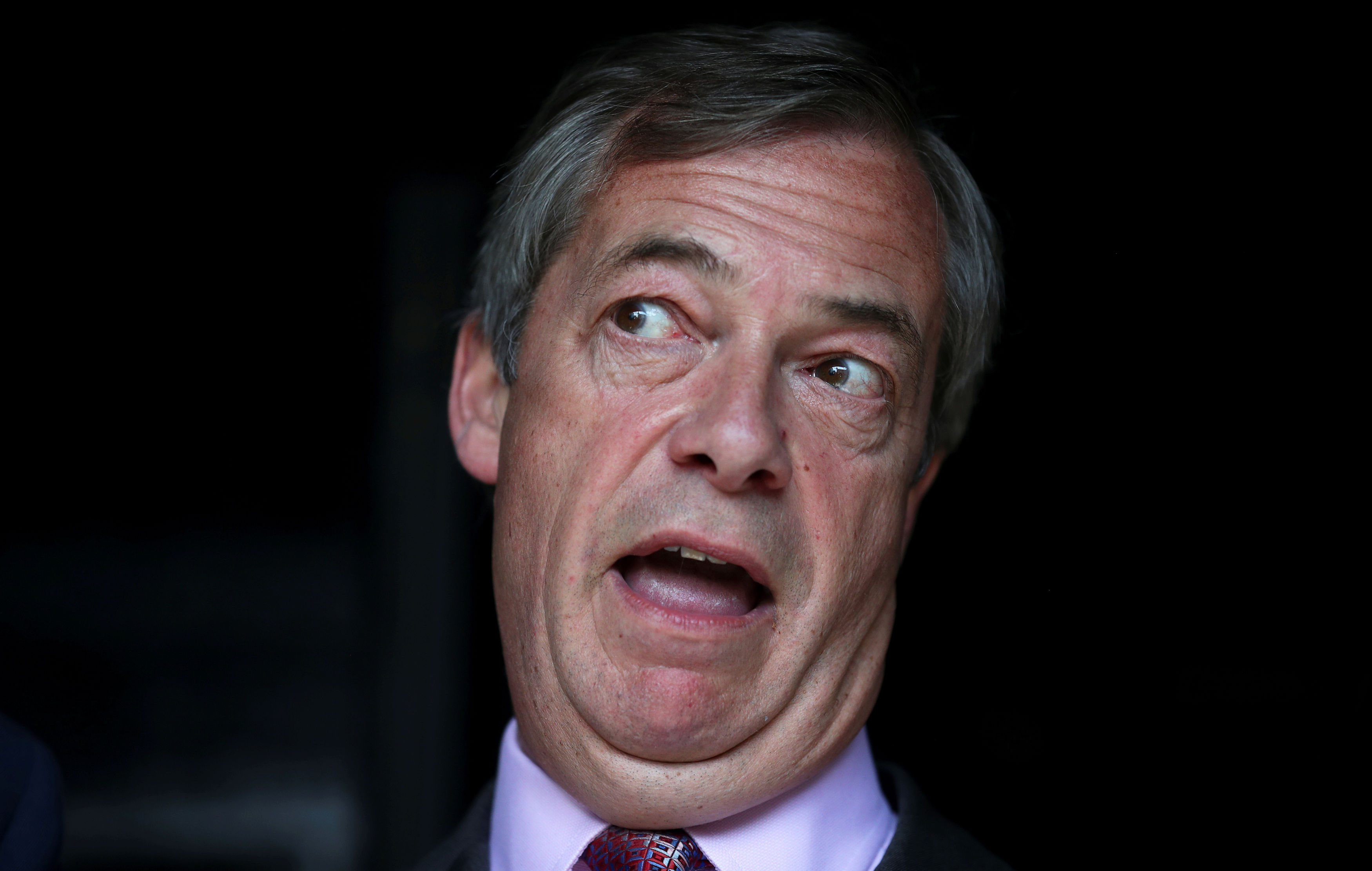 NIgel Farage na mítínku Brexit Party