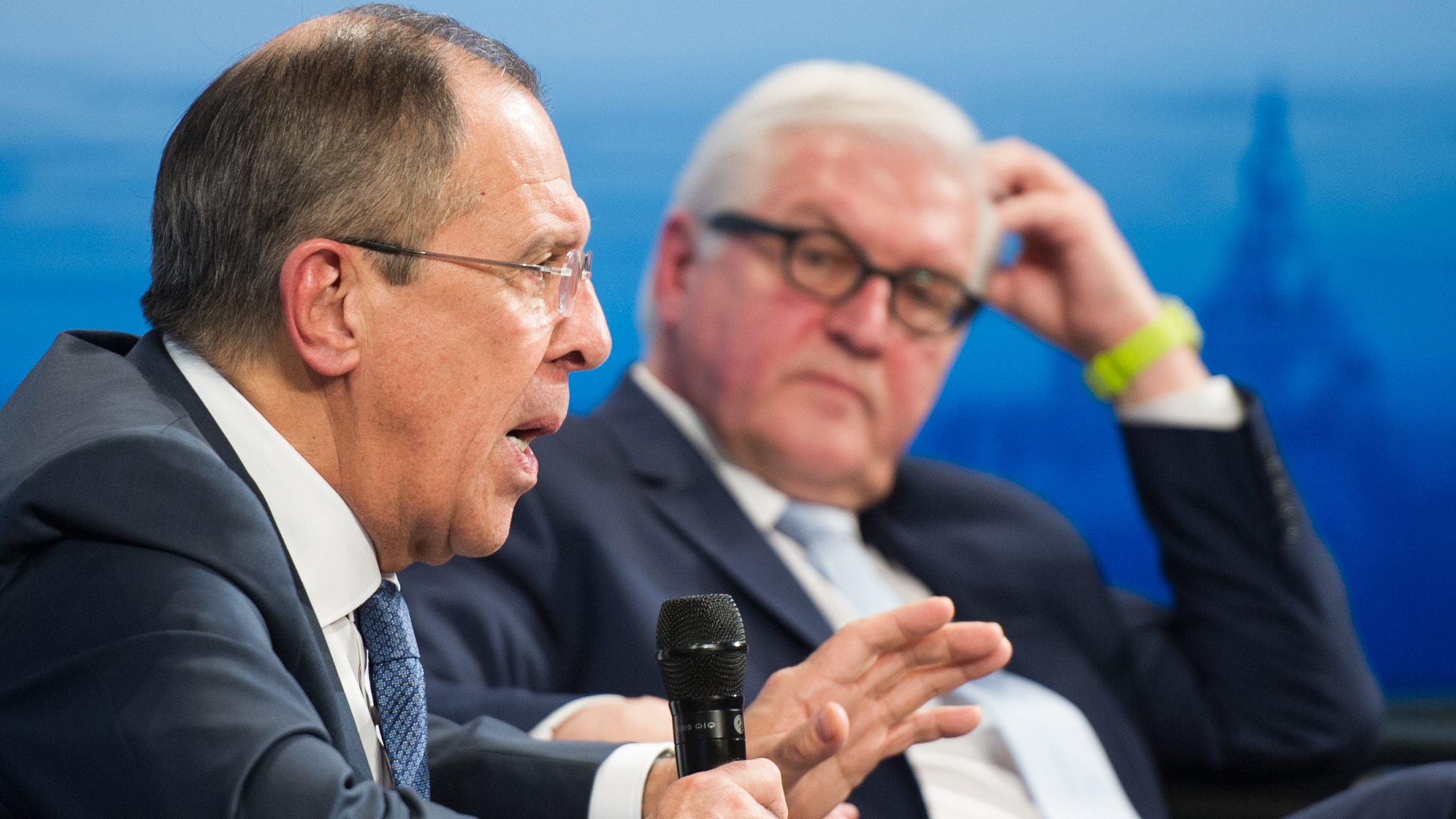 Sergej Lavrov and Frank-Walter Steinmeier