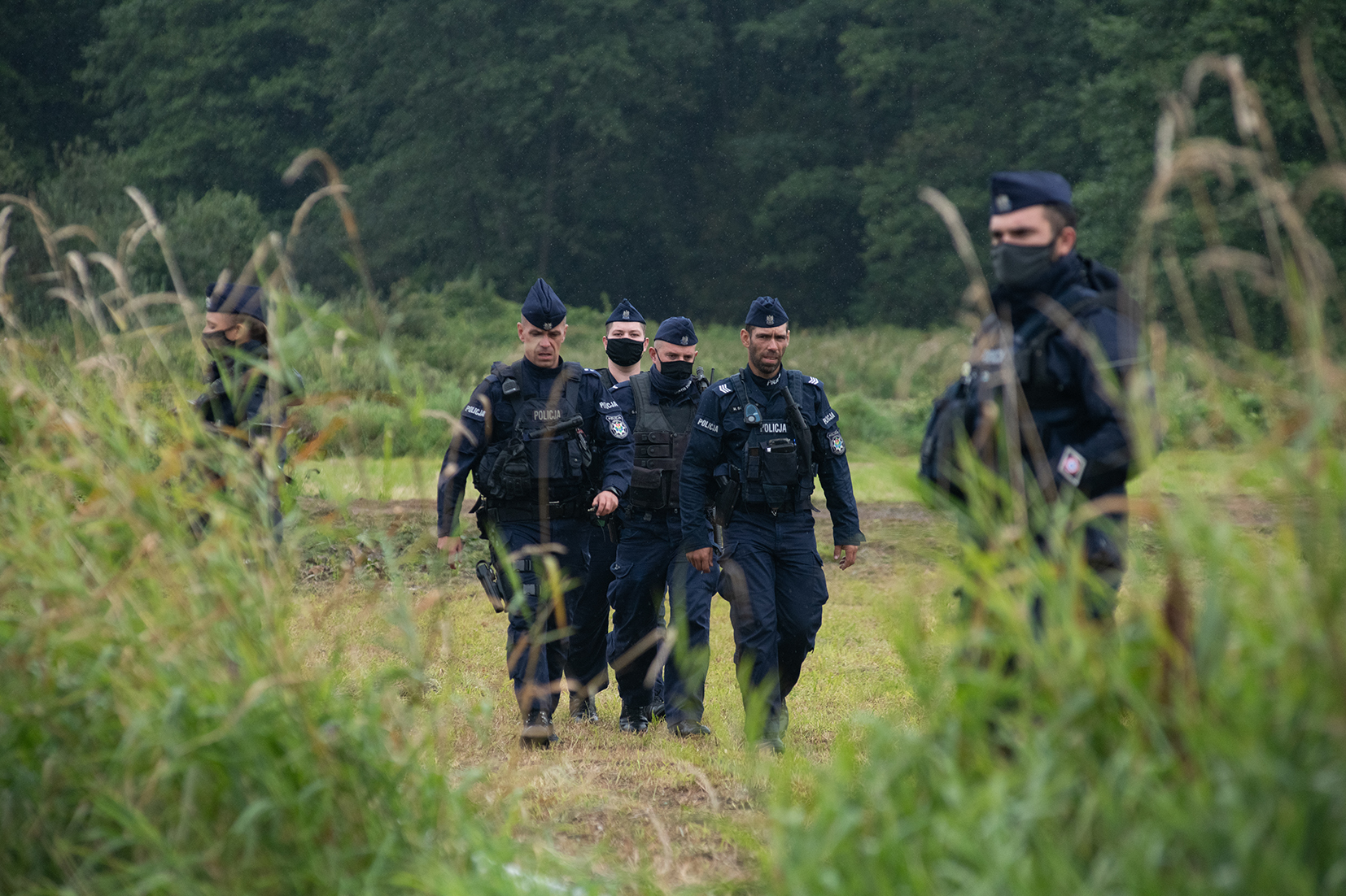 Uprchlíci z Afghánistánu na bělorusko-polské hranici, srpen 2021