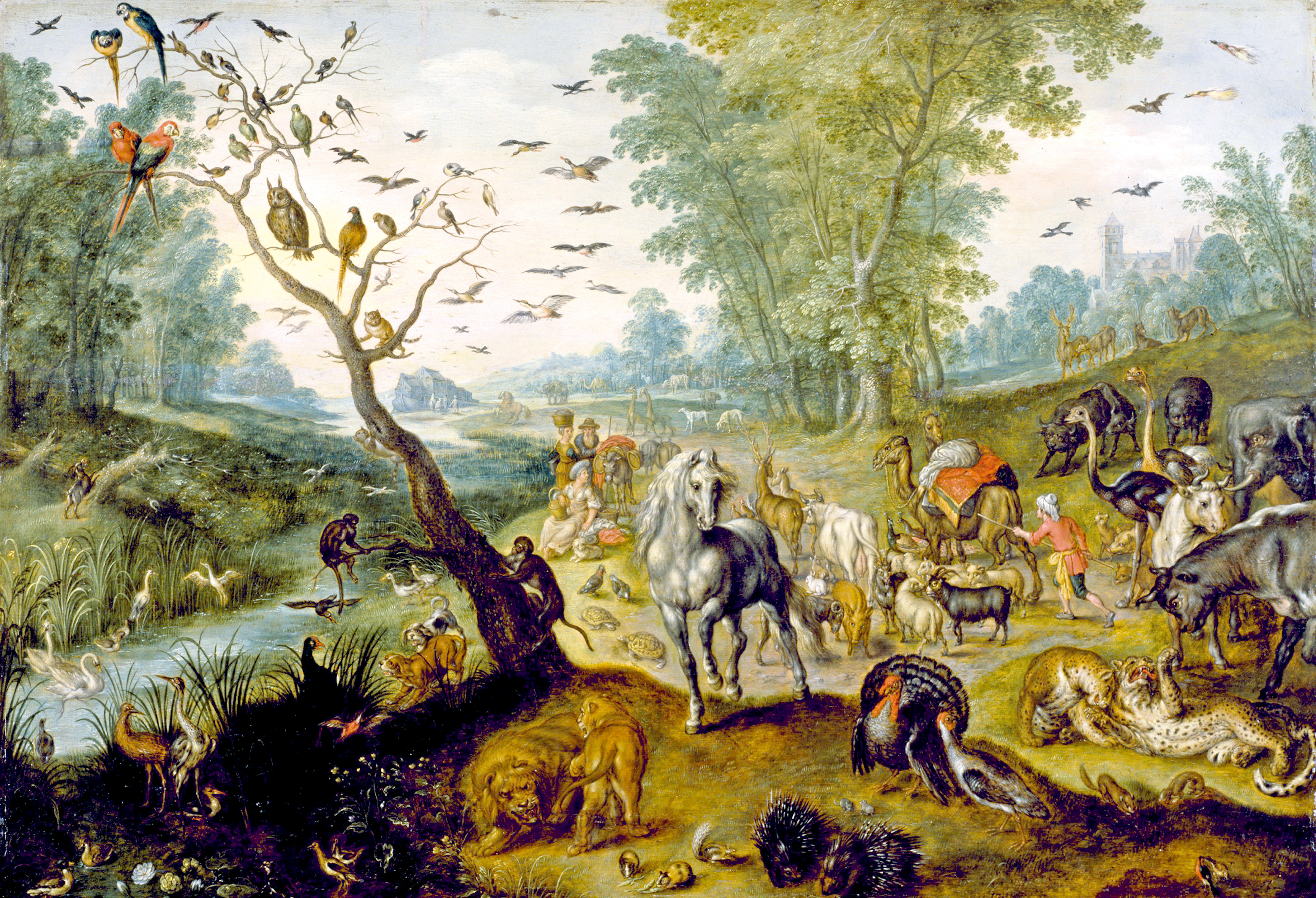 Konec se blíží.
(Přípravy na biblickou apokalypsu v podání Jana Brueghela staršího, 1613)