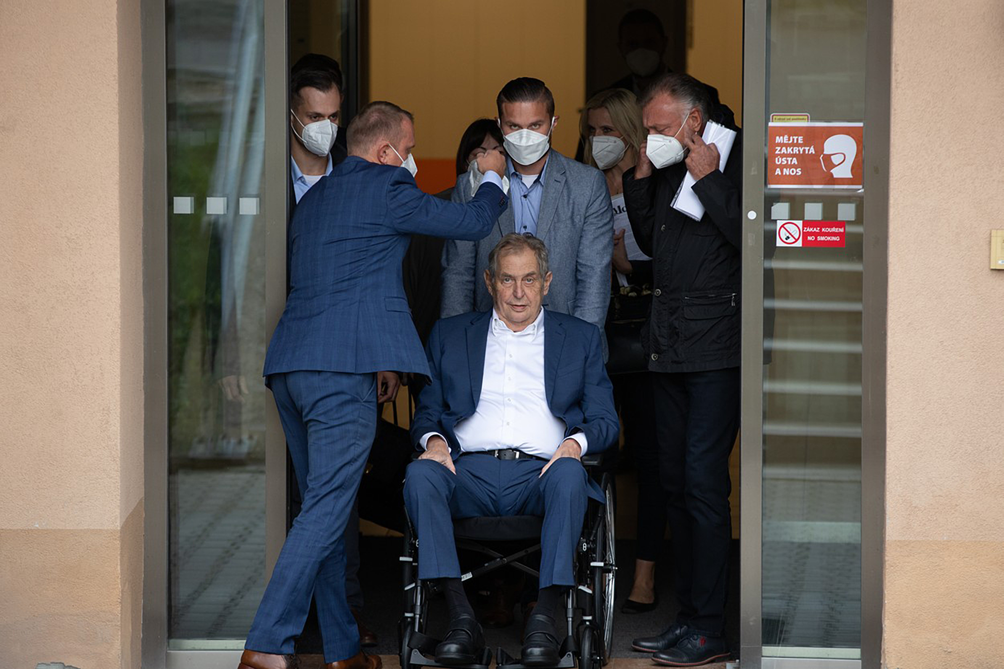 Miloš Zeman po první hospitalizaci  