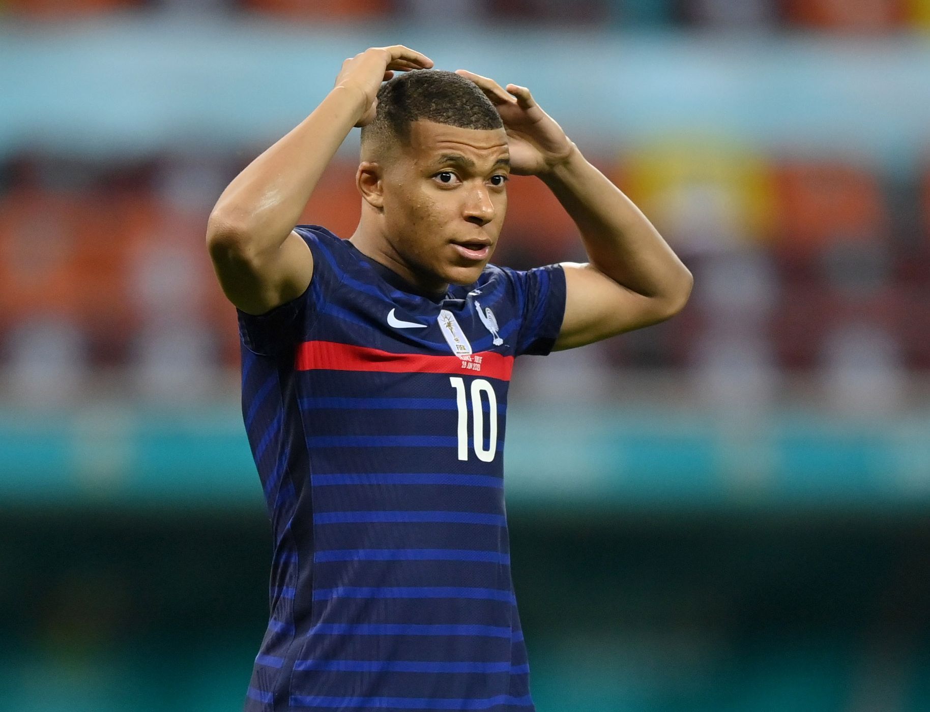 Francouzský útočník Kylian Mbappé
