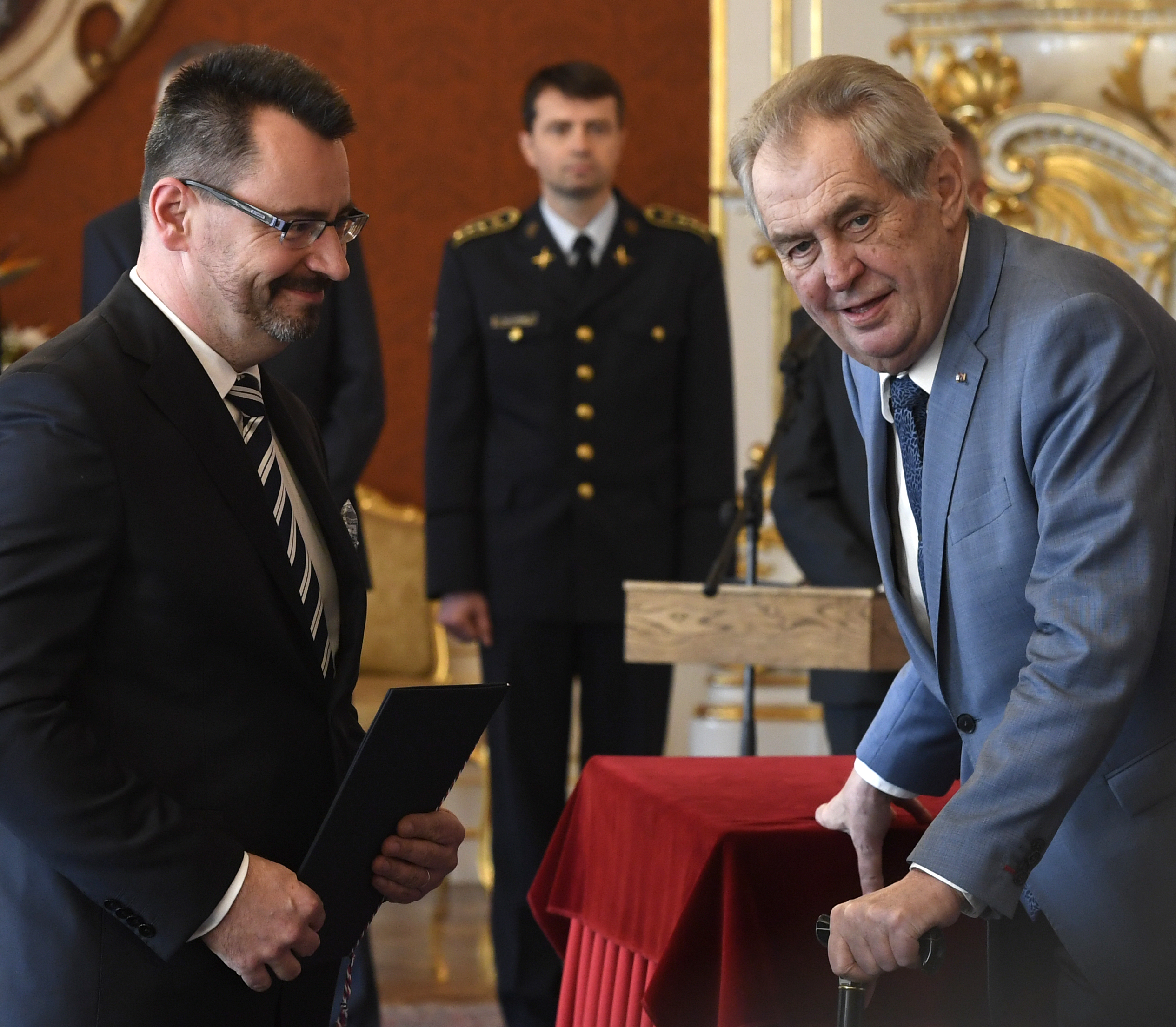 Prezident Miloš Zeman jmenoval v Praze předsedu ústeckého krajského soudu Luboše Dörfla do čela Vrchního soudu v Praze