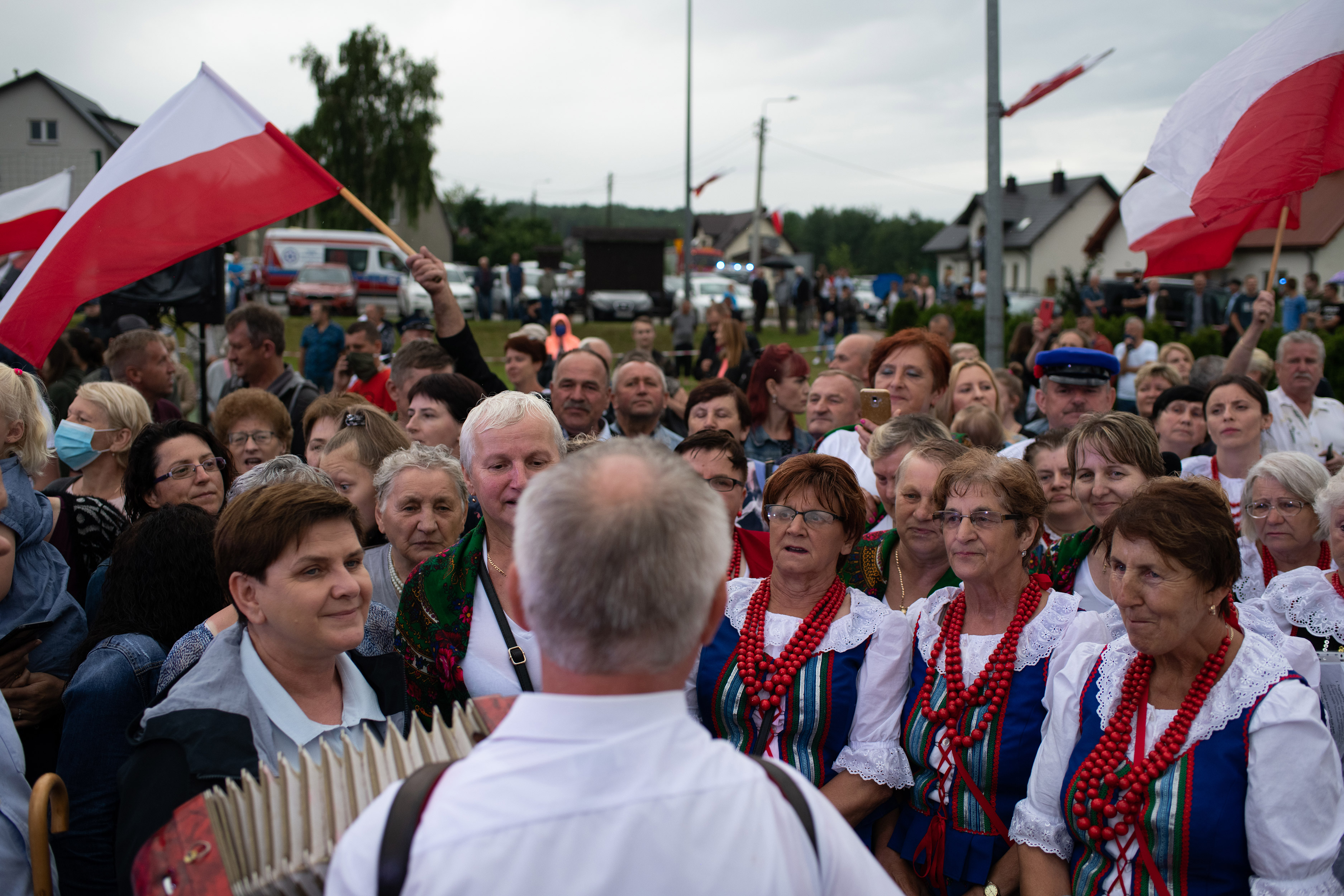 Předvolební mítink Andrzeje Dudy v Mniówě